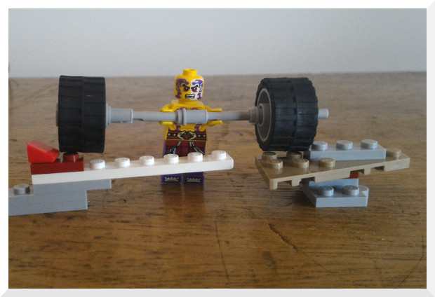Montagem de Lego do Rudá. Inspirado nas Olimpíadas.